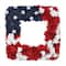 18" Patriotic Square Shape Wreath